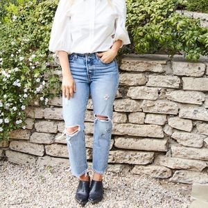 Levi’s 501 distressed vintage jeans